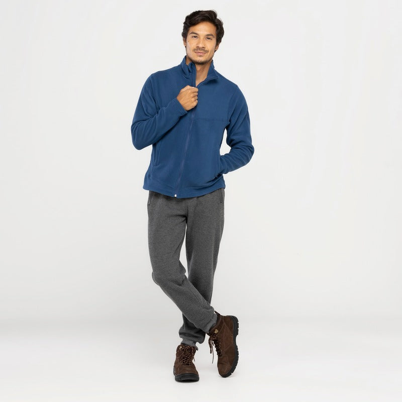 Jaqueta Fleece Salomon Polar LT FZ Masculina P - Navy Peony – Loja