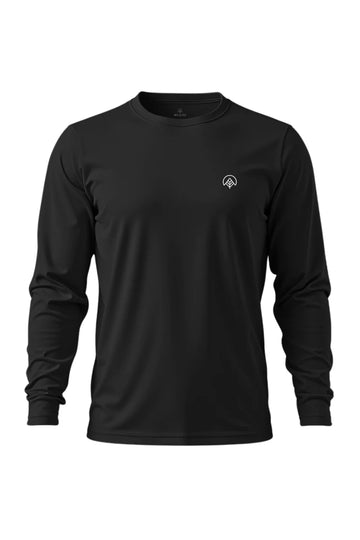 Nos Alpes Camiseta Dry Fit UV Manga Longa Basica - Masculina - Preto - G
