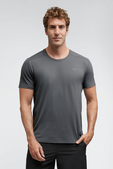 CAMISETA SOLO ION UV MANGA CURTA MASCULINA CINZA  G