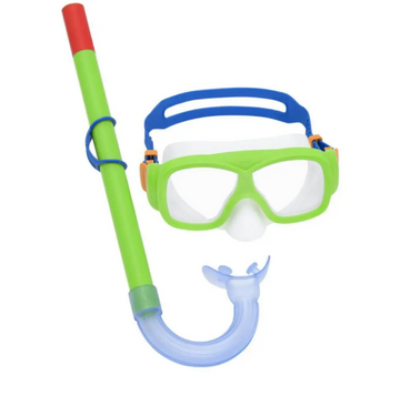 KIT SNORKEL + MASCARA FREESTYLE VERDE E AZUL