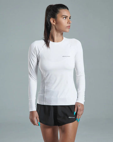 BLUSA LONG SLEEVE UV FEM. GALAPAGOS VELLA BRANCO TAM. M