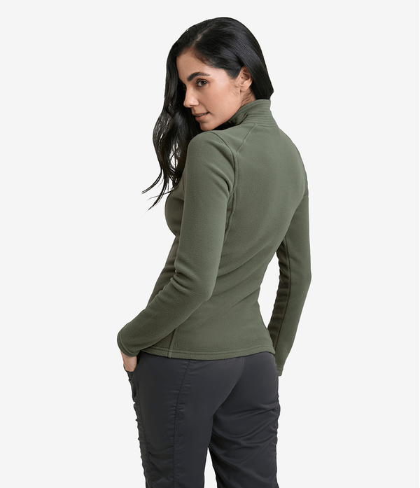 JAQUETA FLEECE PULOVER FEMININO ADULTO GLACIER 1/4 ZIP 2REDN WC7 VERDE G