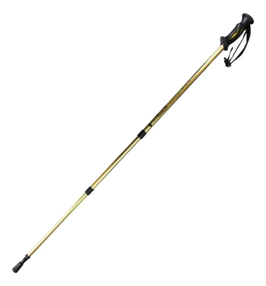 Bastão de Caminhada Dourado em Alumínio - Guepardo