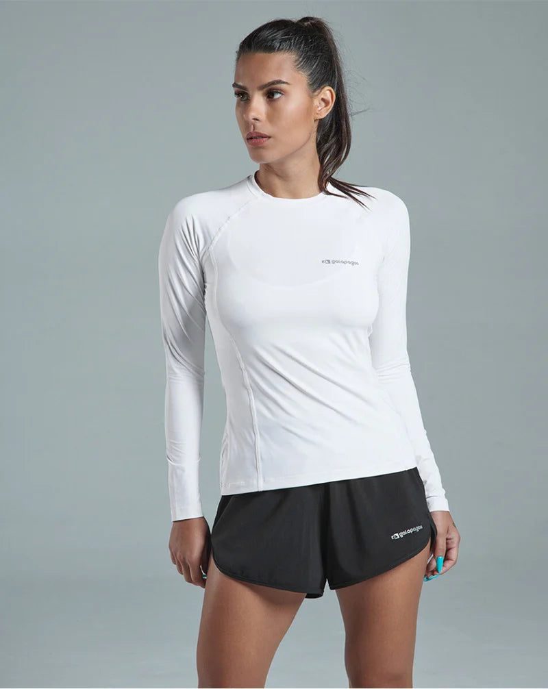 BLUSA LONG SLEEVE UV MASC. GALAPAGOS VELLA BRANCO TAM. G