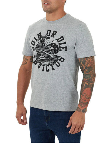 T-SHIRT INVICTUS CONCEPT UNITY CINZA MESCLA M