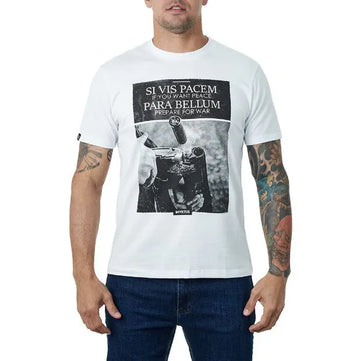 T-SHIRT INVICTUS CONCEPT SI VIS PACEM BRANCA GG