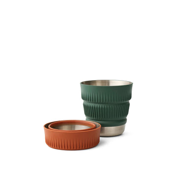 CANECA  DETOUR STAINLESS STEEL COLLAPSIBLE MUG - 475ML LAUREL WREATH