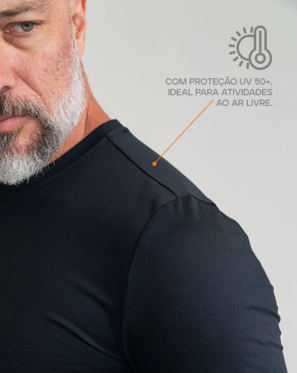 BLUSA SEGUNDA PELE INVICTUS SHADE LIGHT PRETO M