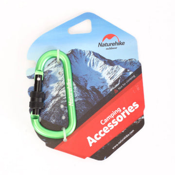 Mini Mosquetao Chaveiro Screw 8 cm Cor:Verde