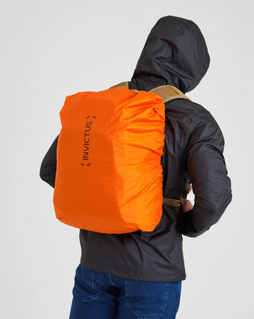 CAPA DE CHUVA PARA MOCHILA IMPERMEÁVEL INVICTUS DRYPACK LARANJA 20L - 40L