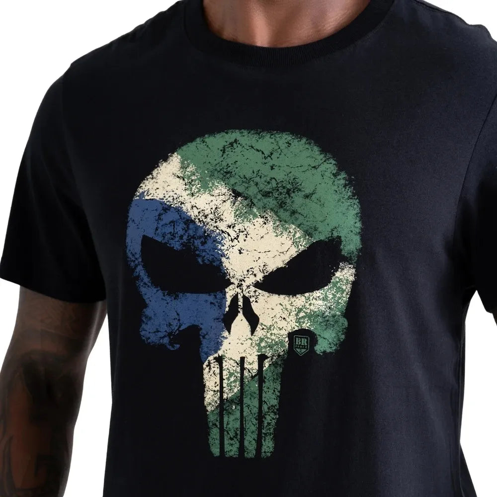 CAMISETA BRFORCE ORDEM E JUSTIÇA PRETO EG