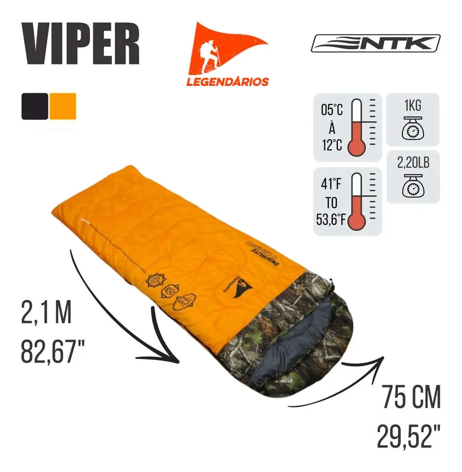 SACO DE DORMIR VIPER LGND LARANJA