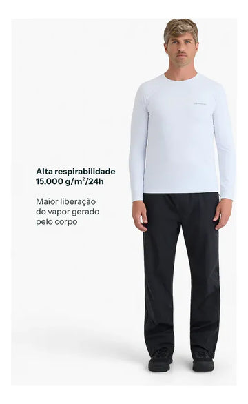 CALÇA IMPERMEÁVEL GALAPAGOS DARWIN STORM MASC PRETA