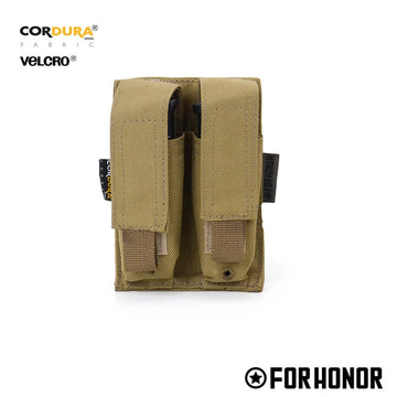 PORTA CARREGADOR PISTOLA DUPLO EM CORDURA 1000 -35 COYOTE 114570